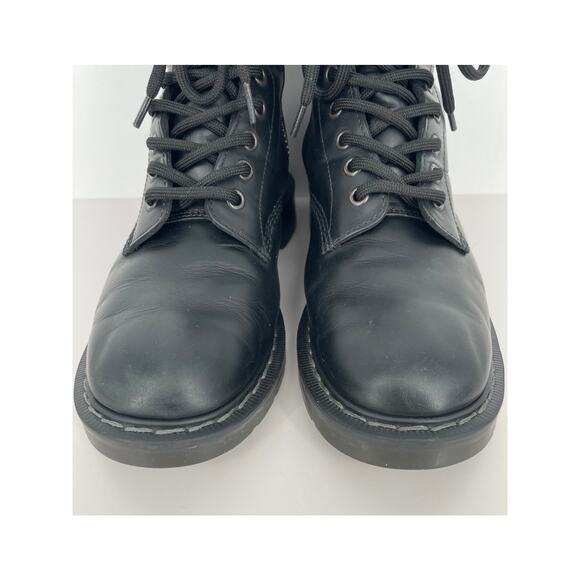 Solovair 11-Eye Derby Boot Inside Zip Black Womens 8 Mens 7 - Picture 8 of 15